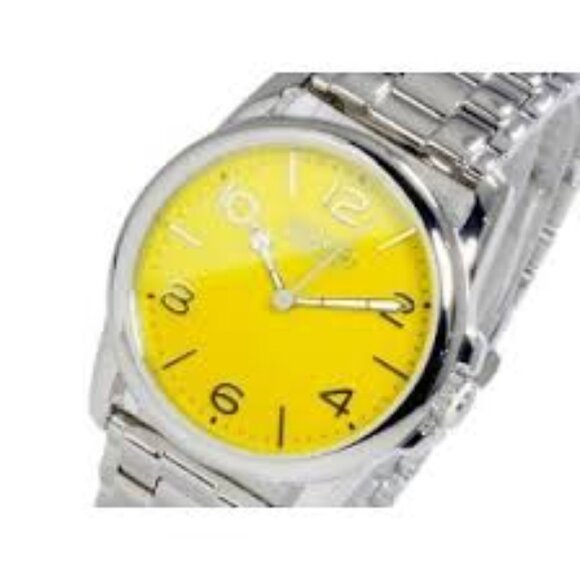 Brand NEW in Box Coach Sydney Watch in Silver & Yellow - Picture 2 of 2